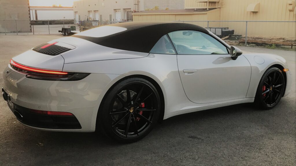Porsche White Back
